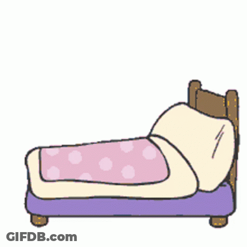 A Cartoon Of Snoopy Laying In Bed With A Pink Blanket GIF