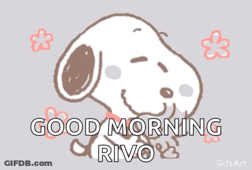 A Cartoon Of Snoopy Says Good Morning Rivol GIF