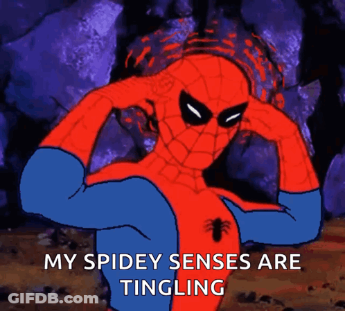 A Cartoon Of Spider-Man Covering His Ears With His Hands GIF