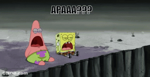 A Cartoon Of Spongebob And Patrick Saying Apaaaa GIF