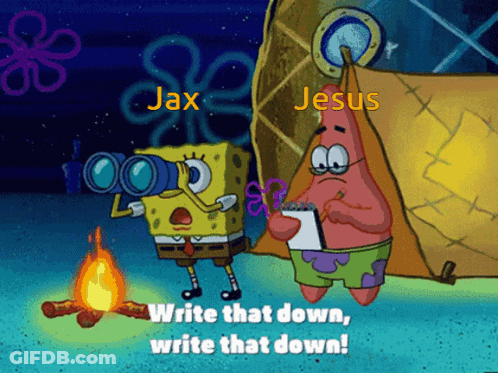 A Cartoon Of Spongebob And Patrick Standing Next To A Campfire With The Caption " Write That Down Write That Down " GIF