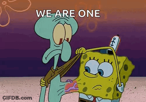 A Cartoon Of Spongebob And Squidward From Spongebob Squarepants . GIF