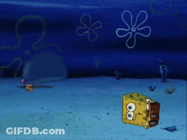 A Cartoon Of Spongebob In The Ocean With Spongebob Squarepants GIF
