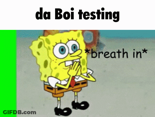 A Cartoon Of Spongebob Saying Breath In GIF