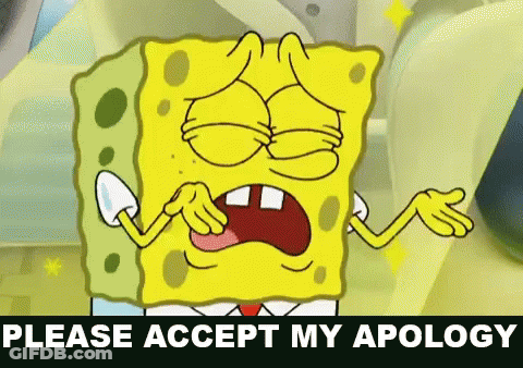 SpongeBob Saying Please Accept My Apology GIF