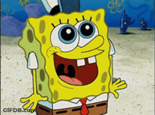 A Cartoon Of Spongebob Wearing A Top Hat And A Tie GIF