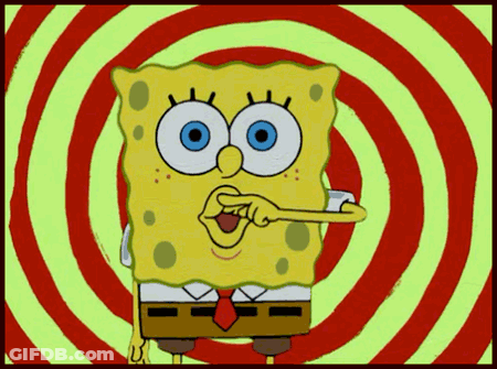 A Cartoon Of Spongebob With A Key In His Hand GIF