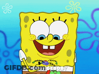 A Cartoon Of Spongebob With The Word Spongebob Written On The Bottom GIF