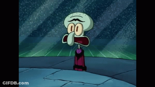A Cartoon Of Squidward From Spongebob Squarepants GIF