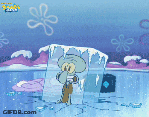 A Cartoon Of Squidward From The Spongebob Squarepants Series GIF