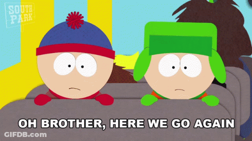 A Cartoon Of Stan And Kyle From South Park GIF
