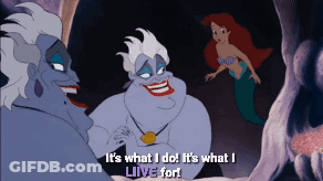 A Cartoon Of The Little Mermaid Says It 'S What I Do ! It 'S What I Live For GIF