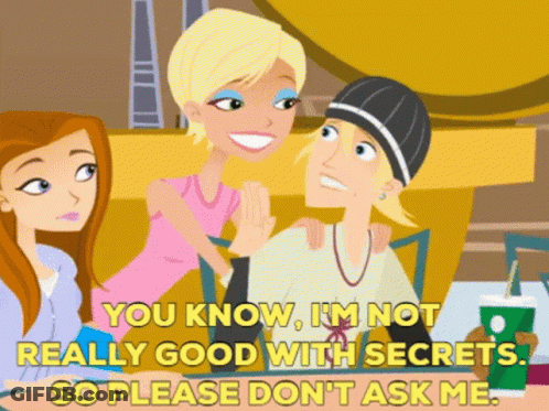 A Cartoon Of Three Girls Giving Each Other A High Five With The Words You Know I 'M Not Really Good GIF