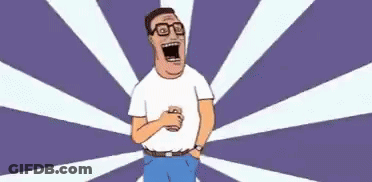 A Cartoon Of Three Men Standing Next To A Wooden Fence . GIF