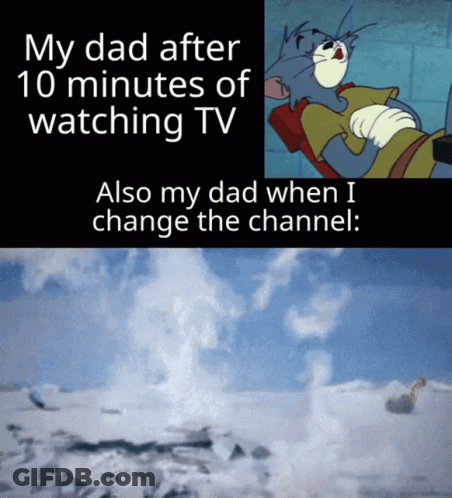 Tom And Jerry Cartoon Saying My Dad GIF