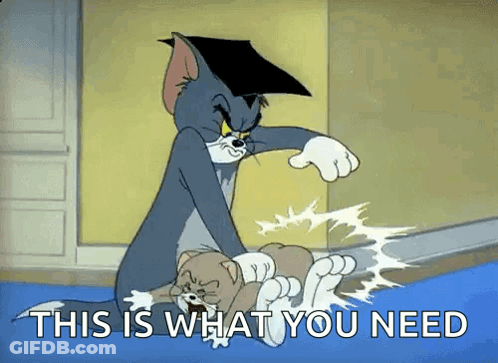 A Cartoon Of Tom And Jerry With The Words This Is What You Need On The Bottom . GIF