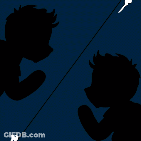 A Cartoon Of Two Dogs Fighting With One Wearing A Shirt That Says Tfc On It GIF
