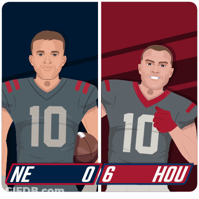 A Cartoon Of Two Football Players With The Number 10 On Their Jerseys GIF