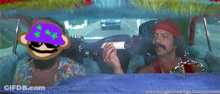 A Cartoon Of Two Men In A Car With Standingtribepige.tumblr.com Written On The Bottom GIF