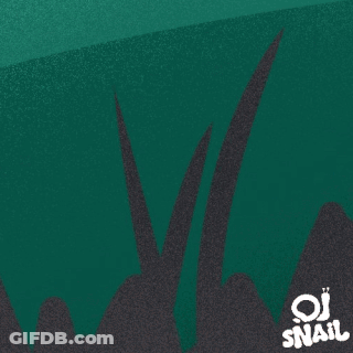A Cartoon Of Two Snails With The Words Oj Snail Written On The Bottom GIF