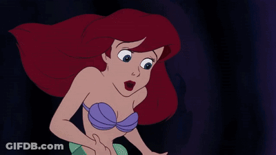 A Cartoon Of Ursula From The Little Mermaid With The Words Yeah Keep Interrupting It 'S Helpful GIF