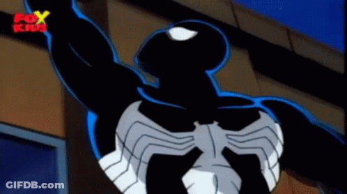 A Cartoon Of Venom From Fox Kids GIF