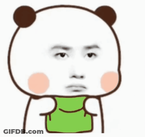 A Cartoon Panda Is Holding A Green Bag In Its Mouth . GIF