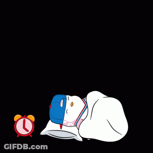 A Cartoon Penguin Wearing A Medal And A Hat Says " Good Morning " GIF