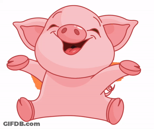 A Cartoon Pig Says I Love You Chabzzz Koi GIF