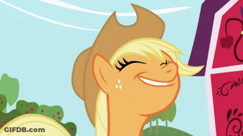 Cowboy Pony Smiling In Front Of Red Barn GIF