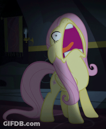 A Cartoon Pony With A Surprised Look On Her Face GIF