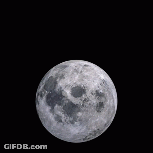 A Cartoon Potato With Googly Eyes And The Word Spuds Above A Full Moon GIF