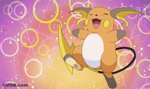 Flying Pikachu Surrounded By Circles GIF