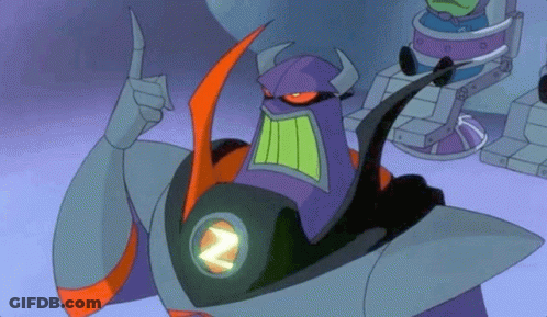 A Cartoon Robot From Toy Story Is Giving A Thumbs Up . GIF