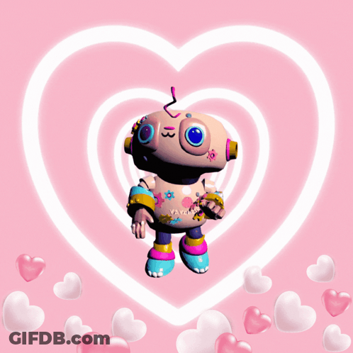 A Cartoon Robot With The Word Vavorot On His Chest GIF