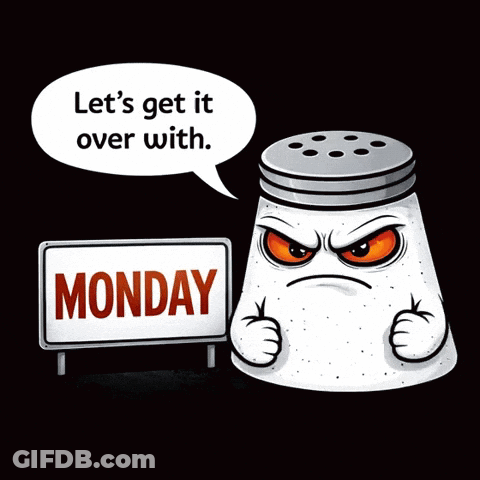 A Cartoon Salt Shaker Says Let 'S Get It Over With GIF
