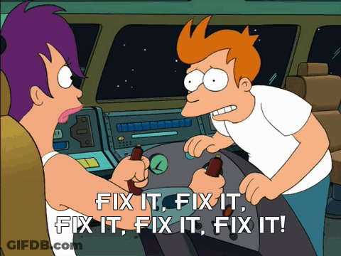 A Cartoon Says Fix It Fix It Fix It Fix It GIF