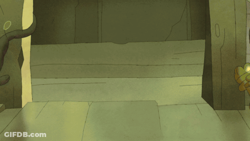 A Cartoon Says How 'S It Going With A Purple Cartoon Character GIF