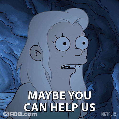 A Cartoon Says Maybe You Can Help Us On Netflix GIF