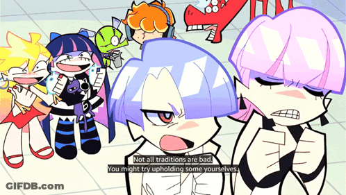 A Cartoon Says Not All Traditions Are Bad You Might Try Upholding Some Yourselfs GIF