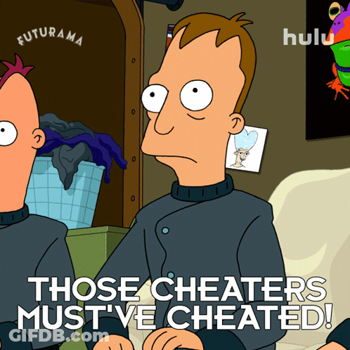 A Cartoon Says Those Cheaters Must Be Cheated GIF