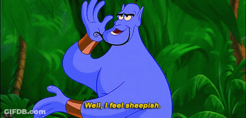 A Cartoon Says Well I Feel Sheepish GIF