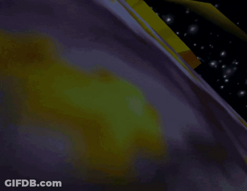 A Cartoon Scene With Bubbles Coming Out Of A Hole In A Tree Stump GIF
