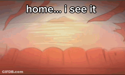 A Cartoon Scene With The Words Home I See It On It GIF