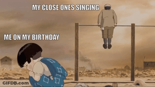 A Cartoon Shows A Boy Crying And Another Man Singing GIF