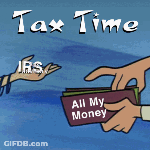 A Cartoon Shows A Hand Holding A Wallet That Says All My Money GIF