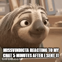 A Cartoon Sloth Is Smiling And Looking At The Camera . GIF