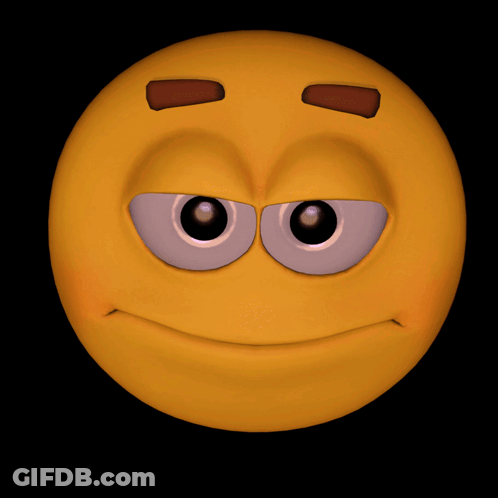 A Cartoon Smiley Face With A Big Smile And Big Teeth GIF