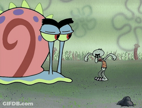 A Cartoon Snail With The Number 9 On Its Shell GIF