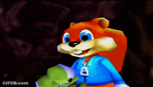 A Cartoon Squirrel Is Wearing A Blue Jacket With The Number 8 On It GIF